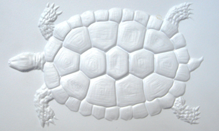 Immagine di una tartaruga in termoform.